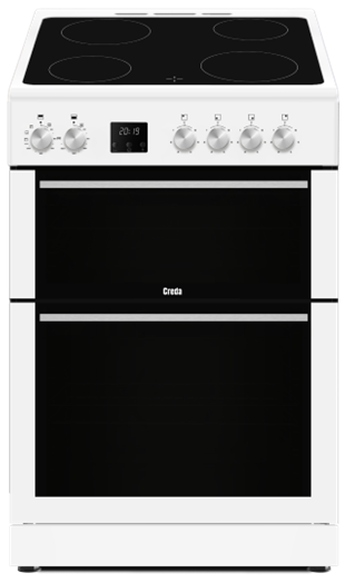 Creda C60CDOW 60cm Freestanding Ceramic Double Oven Cooker