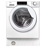 Hoover HBWS 494DMSW5-80 Integrated 9kg Washing Machine - 1400 rpm - A Energy Rating - White with Silver Door