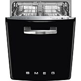 Smeg DIFABBL 60cm 50s Style Built-In Dishwasher, Black