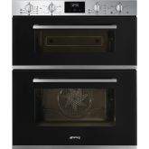 Smeg DUSF400B Built-Under Double Oven - Black