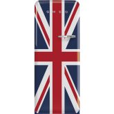 Smeg FAB28LDUJ5 60cm 50s Style Left Hand Hinge Fridge with Icebox, Union Jack