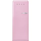 Smeg FAB28LPK5 60cm 50s Style Left Hand Hinge Fridge with Icebox, Pink