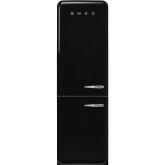 Smeg FAB32LBL6UK Retro Fridge Freezer Left Hand Hinge - Black