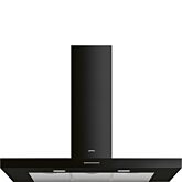 Smeg KBT110BL 110cm Chimney Cooker Hood - Black