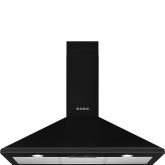 Smeg KSED95NEE 90cm Chimney Hood, Black