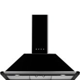 Smeg KT90BLE 90cm Victoria Chimney Hood, Black