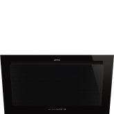 Smeg KV194B3 90cm Linea Angled Chimney Auto Vent 2.0 Hood , Black