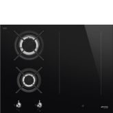 Smeg PM3643D 65cm Classic Mixed Fuel Hob 2 Gas Burners 1 Induction Multizone