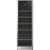 Smeg SCV115GS Freestanding Wine Cooler - Silver Glass