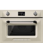 Smeg SO4902M1P 45cm Victoria Combi Microwave, Cream