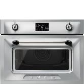 Smeg SO4902M1X 45cm Victoria Combi Microwave, Stainless Steel