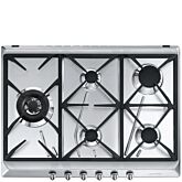 Smeg SRV575GH5 70cm Cucina Gas Hob, Stainless Steel