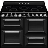 Smeg TR4110IBL2 110cm Victoria Electric Range Cooker, Black