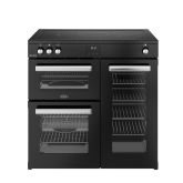 Belling RCA COOKCENTRE 90Ei 90cm Electric Induction Touch Range Cooker - Black