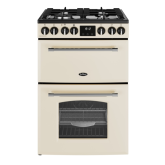 Belling MRA FARMHOUSE 60cm Dual Fuel Cooker with Double Oven - Cream