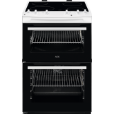 AEG CCX6501ACW Ceramic Electric Cooker with Double Oven