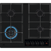 AEG HKB64341NL 60cm Gas on Glass Hob - Black Glass