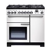 Rangemaster PDL90DFFWH/C 90cm Dual Fuel Range Cooker