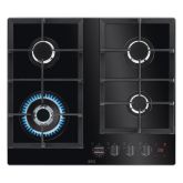 AEG HKB64450NB 8000 Gas on Glass Gas Hob with Hob2Hood