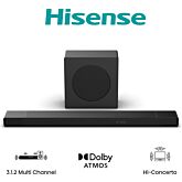 Hisense AX3120Q 3.1.2ch Dolby Atmos DTS: X Soundbar with Wireless Subwoofer 