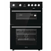 Hisense HDE3211BBUK Electric Cooker With Double Oven, 60 Cm 