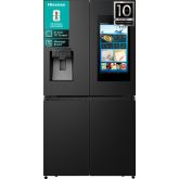 Hisense RQ760N4IFE American 4 Door Cross Door, Plumbed Water And Ice Dispenser, Eclipse Dark Interio