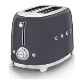 Smeg TSF01GRUK Slate Grey 2 Slice Toaster Slate Grey