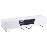 Alphason Chromium 2 TV Stand CRO2-1600CB-WHT White Gloss TV Cabinet