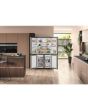 Hotpoint HQ9U2BLG 4-Door American Fridge Freezer - Inox