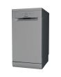 Hotpoint HP2FE10CS90SUK Freestanding 45cm Slimline Dishwasher with 10 Place Settings - Silver