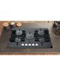 Hotpoint FTGHG 751 D/H BK Gas Hob - Black
