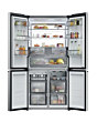 Haier HCW79F19EHSB 90cm Cube Series 7 American Style Fridge Freezer - Iconic Black