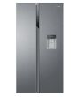 Haier HSR3918EWPG 90cm American Style Side-by-Side Fridge Freezer - Platinum Inox