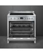 Smeg A1PYID-9 90cm Opera Electric Range Cooker, Stainless Steel
