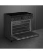 Smeg C9IMN2 90cm Single Cavity Range Cooker with Induction Hob, Black