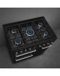 Smeg CX93GMBL 90cm Concert Dual Fuel Range Cooker, Black