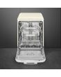 Smeg DFFABCR 60cm 50s Style Freestanding Dishwasher, Cream