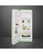 Smeg FAB28LPG5 60cm 50s Style Left Hand Hinge Fridge with Icebox, Pastel Green