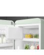 Smeg FAB28LPG5 60cm 50s Style Left Hand Hinge Fridge with Icebox, Pastel Green