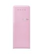 Smeg FAB28LPK5 60cm 50s Style Left Hand Hinge Fridge with Icebox, Pink