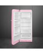 Smeg FAB28LPK5 60cm 50s Style Left Hand Hinge Fridge with Icebox, Pink
