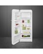 Smeg FAB28LWH6UK Retro Fridge with Icebox Left Hand Hinge - White