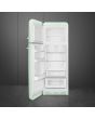 Smeg FAB30LPG5UK 60cm 50s Style Left Hand Hinge Freezer over Fridge, Pastel