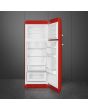 Smeg FAB30RRD5UK 60cm 50s Style Right Hand Hinge Freezer over Fridge, Red