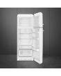 Smeg FAB30RWH5UK 60cm 50s Style Right Hand Hinge Freezer over Fridge, White