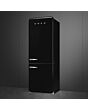 Smeg FAB38RBL6 Retro Fridge Freezer Right Hand Hinge - Black