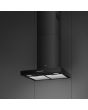 Smeg KBT600BL 60cm Chimney Cooker Hood - Black