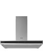 Smeg KLTI9L4X 90cm Island Hood in Stainless Steel and Black Glass with Auto Vent 2.0