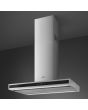 Smeg KLTI9L4X 90cm Island Hood in Stainless Steel and Black Glass with Auto Vent 2.0