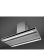 Smeg KLTI9L4X 90cm Island Hood in Stainless Steel and Black Glass with Auto Vent 2.0